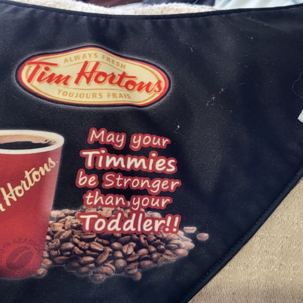 Tim Hortons Black Toddler Bib